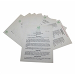 1958 Masters Press, Radio & TV Broadcast ANGC w/ Hogan & Nelson Day Release Packet