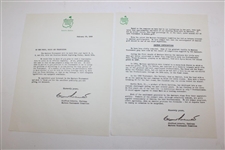 1958 Masters Press, Radio & TV Broadcast ANGC w/ 'Hogan & Nelson Day' Release Packet