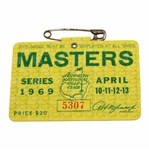 1969 Masters Tournament Series Badge #5307 - George Archer Winner