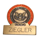 1994 US Senior Open at Pinehurst No. 2 Contestant Badge - Larry Ziegler