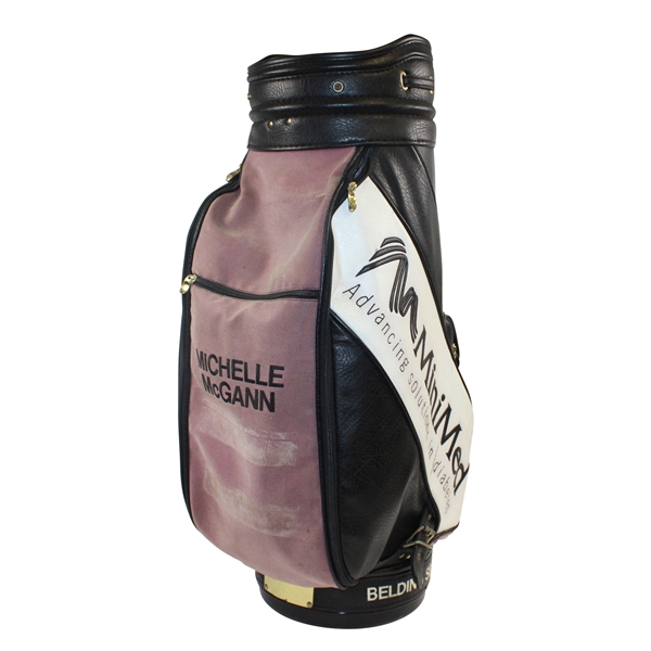 Michelle McGann Personal Used MiniMed PGA National Golf Club Belding Golf Bag
