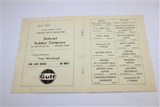 Tom Weiskopf Signed Tom Weiskopf Day Dinner Program JSA ALOA