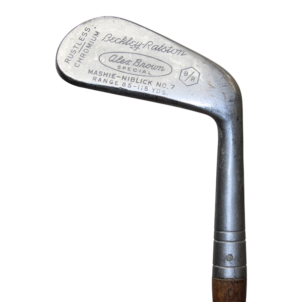 Beckley Ralston Alex Brown Special Rustless Chromium Mashie-Niblick No. 7