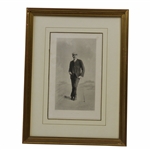 Mr C. Hutchings Copywright Elliott & Fry Drawing - Framed