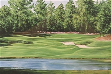Pinehurst 'The 9th on the Seventh Course' Ltd Ed Print by Manocchia 236/950 - Framed