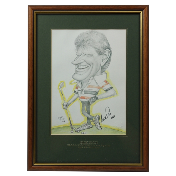 Nick Price Signed Ltd Ed Rafty Caricatures Print - Part of 1992 Grand Slam Winners Set JSA ALOA