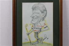 Nick Price Signed Ltd Ed Rafty Caricatures Print - Part of 1992 Grand Slam Winners Set JSA ALOA