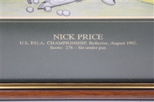 Nick Price Signed Ltd Ed Rafty Caricatures Print - Part of 1992 Grand Slam Winners Set JSA ALOA