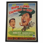 Dean Martin & Jerry Lewis Champions of Golf Dutch Language Movie Poster - Framed