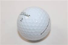 Jordan Spieth Signed Titleist Golf Ball JSA ALOA