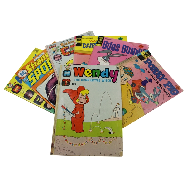 Lot of Seven (7) 1970s Comics Including Wendy The Good Little Witch