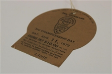 1973 PGA Championship 3rd Round Ticket #13065 Jack Nicklaus Canterbury GC