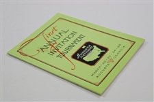 1934 Augusta First Annual Invitation Tournament Reproduction Program