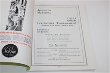 1934 Augusta First Annual Invitation Tournament Reproduction Program