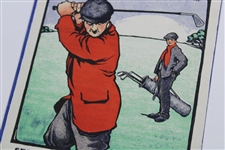 Circa 1910 On The Links Advertising Poster For The King w/ Collecting Categories From the Day