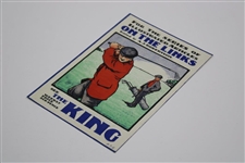 Circa 1910 On The Links Advertising Poster For The King w/ Collecting Categories From the Day