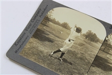 Bobby Jones 'At the Finish of the Swing - Wood Club' Keystone Stereoscope Photo