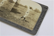 Bobby Jones 'At the Finish of the Swing - Wood Club' Keystone Stereoscope Photo