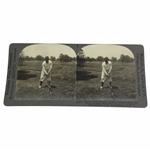 Bobby Jones Adressing The Ball Keystone Stereoscope Photo