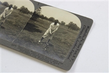 Bobby Jones 'Adressing The Ball' Keystone Stereoscope Photo
