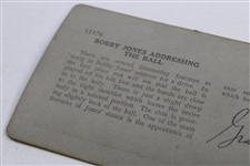 Bobby Jones 'Adressing The Ball' Keystone Stereoscope Photo