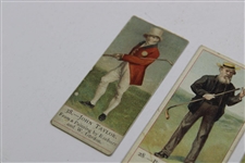 Three (3) 1900 Cope's Golfers Tobacco Cards - JH Taylor/Professor Tait/The Parson