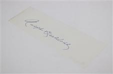 Ralph Guldahl Signed Cut JSA ALOA