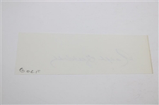Ralph Guldahl Signed Cut JSA ALOA