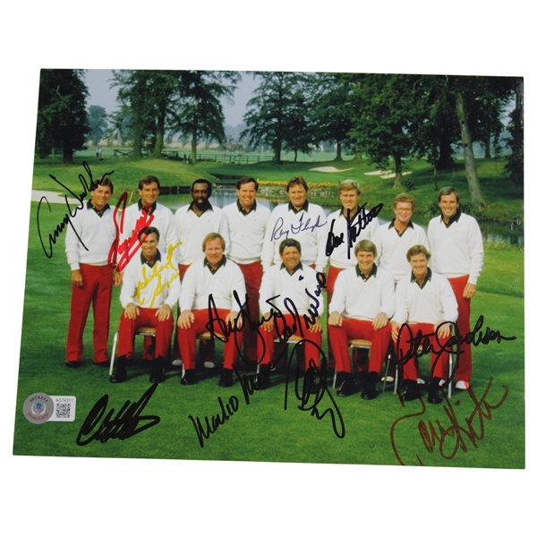 1985 Ryder Cup Team USA Signed Photo Beckett# AC74311