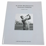 Alister Mackenzies Augusta Greens in Collaboration with Mr. Robert Tyre Jones Jr Ltd Ed #20/100