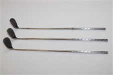 c.1930 Three (3) Mini Silver Golf Clubs by the Alvin Silver Co.