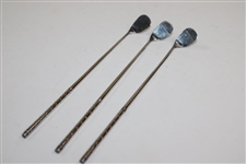 c.1930 Three (3) Mini Silver Golf Clubs by the Alvin Silver Co.