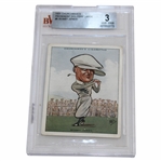 1931 Churchmans Prominent Golfers Bobby Jones #5 Card Beckett Graded 3 #0015522172