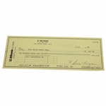 Ben Hogan Signed Bank One Check to Forth Worth Water Department JSA ALOA