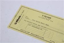 Ben Hogan Signed Bank One Check to Forth Worth Water Department JSA ALOA