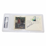 Arnold Palmer Signed 1977 Golf First Day Cover w/ Augusta Stamp PSA #84036364