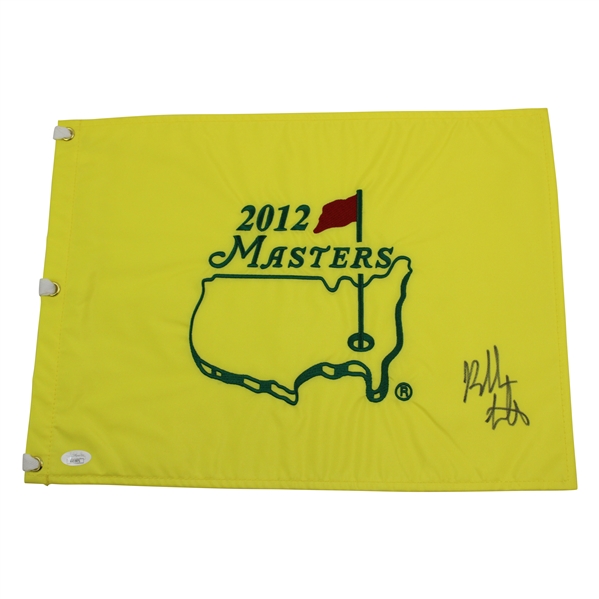 Bubba Watson Signed 2012 Masters Embroidered Flag JSA COA  #KK05971