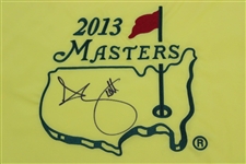 Adam Scott Signed 2013 Masters Embroidered Flag JSA COA #Q49577
