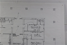 Facsimile Copy of Augusta National Temporary Clubhouse 1st Floor Plans from Architect in 1932
