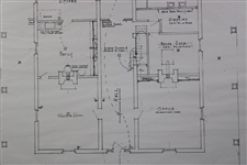 Facsimile Copy of Augusta National Temporary Clubhouse 1st Floor Plans from Architect in 1932