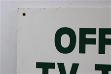 Official TV Tower Personnel Only Wood Sign from c.1980's Masters Tournament