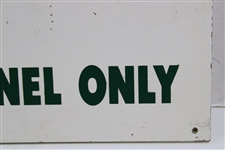 Official TV Tower Personnel Only Wood Sign from c.1980's Masters Tournament
