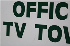 Official TV Tower Personnel Only Wood Sign from c.1980's Masters Tournament