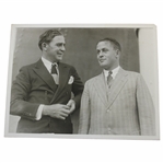 1930 Bobby Jones with Joe Kirkwood Wire Photo - Newly Crowned Grand Slam Champion