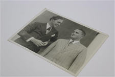 1930 Bobby Jones with Joe Kirkwood Wire Photo - Newly Crowned Grand Slam Champion