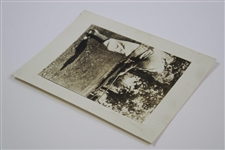 Bobby Jones with Club Chipping Undated Photo