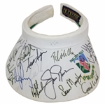 Tiger Woods, Jack Nicklaus, Tom Watson & 13 others Signed 1996 US Open Visor JSA ALOA