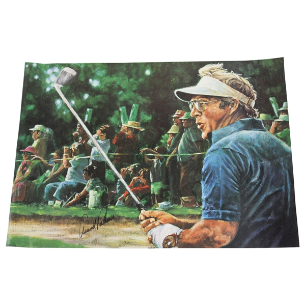 Arnold Palmer Signed Post Swing Poster JSA ALOA