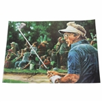 Arnold Palmer Signed Post Swing Poster JSA ALOA