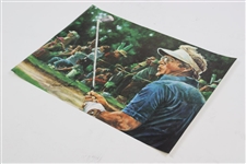 Arnold Palmer Signed Post Swing Poster JSA ALOA
